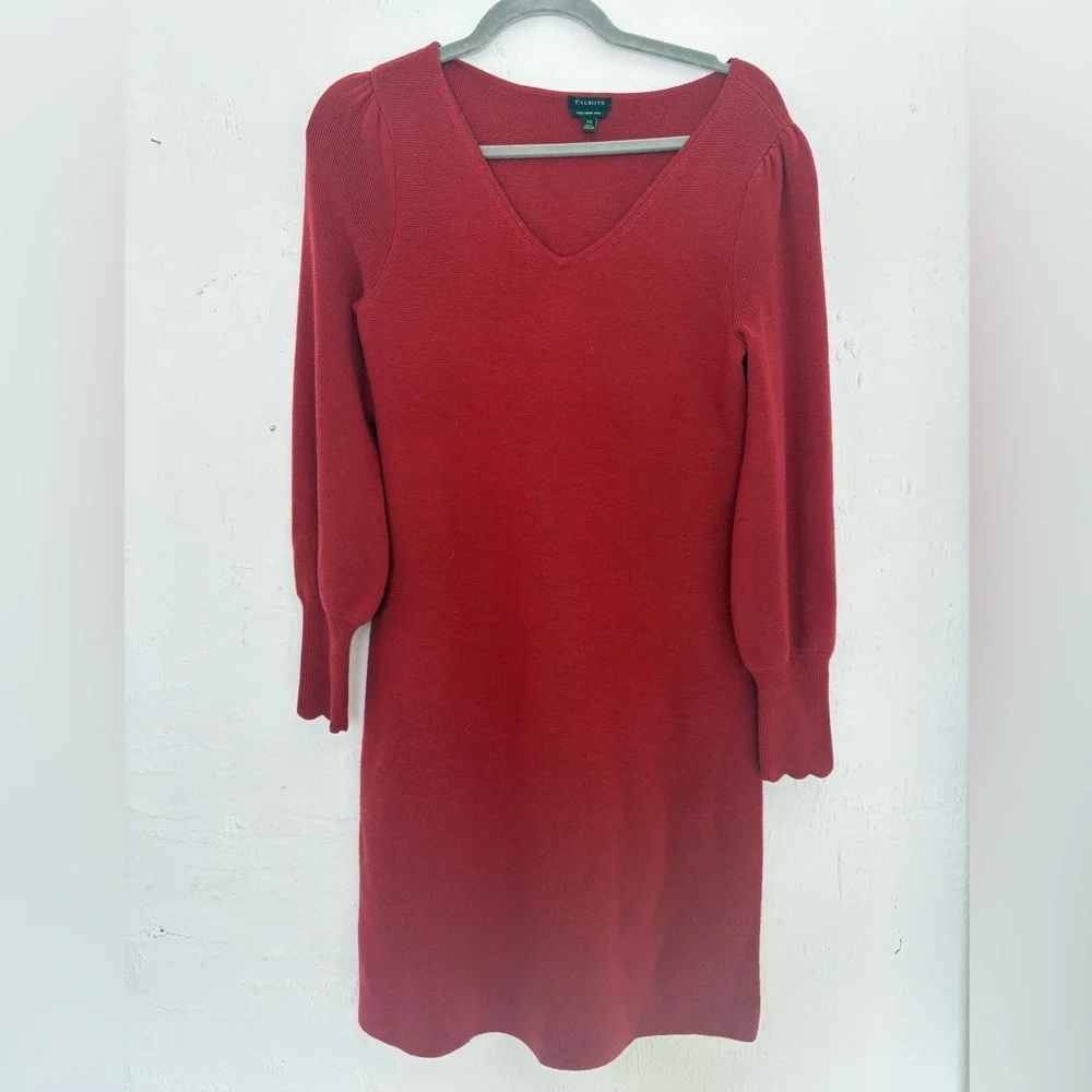 Talbots 100% Pure Merino Wool Dress - Picture 2 of 5